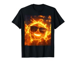 Smiling Sun Lunettes de Soleil Extreme Brûlant Summer Heat Meme T-Shirt