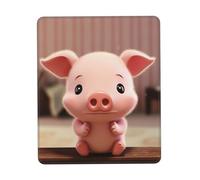 Smiling Tapis de souris de jeu imperméable avec base en caoutchouc antidérapant et bords cousus pour ordinateur pour décoration de maison, bureau, accessoires de bureau (21 x 26 cm)