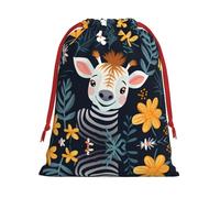 Smiling Zebra L Sac cadeau à motif zébré - Ajoutez une touche de formalité à vos mariages, Noël, anniversaires et anniversaires de mariage - (S à L)