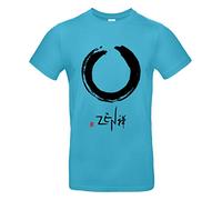 Smilo & Bron T-shirt pour homme Motif Voie du Zen, Diva - Bleu, S