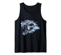 Smilodon Sabertooth Chat Tigre Bleu glacé Débardeur