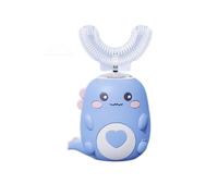 Smiloo - La brosse à dents qui fait sourire Brosse à dents électrique pour enfants en forme de dinosaure, 360° avec lumière LED, tête en silicone U