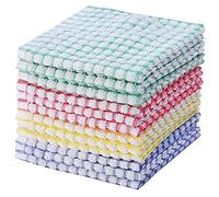 Smilsiny Lot de 12 Torchons de Cuisine, Petites Serviettes en Coton, Serviettes de Cuisine 100% Coton Lavable en Machine30 x 30 cm