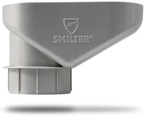 SMILTER Panier de protection pour tuyaux de pluie DN100 de couleur gris argenté métallisé.