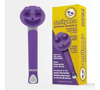 Smilyeez Poignée de Distribution de Savon Originale avec poignée en éponge Souriante - Baguette à Vaisselle pour Gommage Papa (Violet)