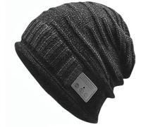Sminiker Bonnet Bluetooth avec boîte de Couleur pour Homme et Femme Noir