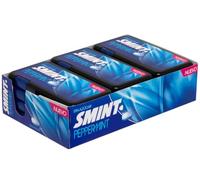 Smint Flat Peppermint - Bonbons sans sucre - Arôme Menthe Poivrée - Pack de 12 boîtes de 21 g - Frais, Intense et Sans Calories Ajoutées