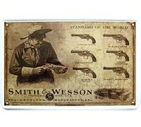 Smith and Wesson décoratif Motif plaque de réplique Tin Sign
