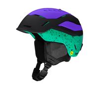 Smith - Casque de ski/snowboard - Vantage 2 MIPS Matte Black / Ultraviolet / Emerald City - Taille 51-55 cm - Vert Vert 51-55 cm