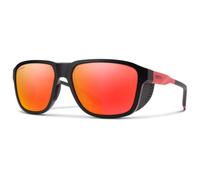 Smith - Embark ChromaPop Polarized Mirror Cat. 3 VLT 14% - Lunettes glacier - tnf matte black / horizon red