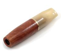 Smith & Frank Porte-cigarettes en bois de bruyère 85 mm - Embouchure légère, compatible avec filtre Denicotea de 9 mm, support classique réutilisable, comprend 10 filtres