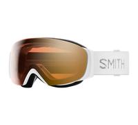 Smith - I/O Mag S White Chunky Knit Chromapop Pro Photochromic Gold Mirror + Chromapop Storm Blue Sensor Mirror - Masque de Ski