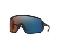 Smith - Lunettes de soleil photochromiques - Pursuit Matte Black ChromaPop Glacier Photochromic Copper To Gray With Blue Mirror - Noir Noir