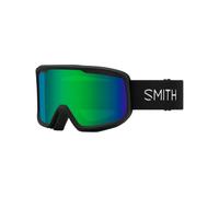 Smith - Masque de ski - Frontier Black Green Solx Mirror Antifog en Silicone - Noir Noir