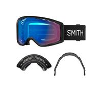 Smith - Masque de VTT - Rhythm Mtb + Dirt Screen Black Chromapop Contrast Rose Flash Af en Silicone - Noir Noir
