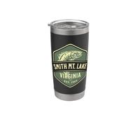 Smith Mountain Lake Virginia 1963 Motif poisson Gobelet isotherme en acier inoxydable double paroi