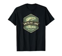 Smith Mountain Lake Virginia 1963 Motif Poisson T-Shirt Graphique avec Valeur
