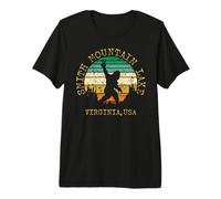 Smith Mountain Lake Virginia Sasquatch Peace Bigfoot Design T-Shirt Haut de Gamme