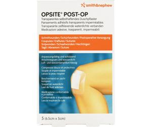 Smith&Nephew Opsite Post-Op Pansements Adhésifs Transparents Imperméables 6,5x5cm Pièces 5