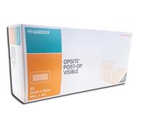 Smith+Nephew Opsite Post-Op Visible 25x10 cm | Pansement Transparent avec Compresse Alvéolée | Imperméable | 20 Pièces