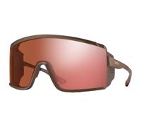 Smith - Lunettes de soleil photochromiques - Pursuit Matte Gold Dust ChromaPop Glacier Photochromic Rose Gold Mirror - Marron Marron
