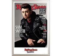 Smith, Sam - Poster - Rolling Stone + cadre interchangeable, Shinsuke® Maxi aluminium argenté, vitre acrylique