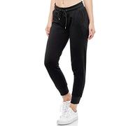 Smith & Solo Pantalon de Jogging Femme - Pantalon de Sport Femme Coton | Pantalon de survêtement Coupe Slim Pantalon de Loisirs Long | Pantalon d'entraînement Fitness Taille Haute Moderne Noir/XXL