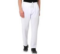 Smith & Solo Pantalon de jogging pour homme - Moderne - Coton - Coupe ajustée - Pantalon de loisirs - Pantalon de sport - Pantalon d'entraînement, Blanc / droit, L