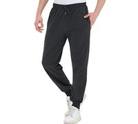Smith & Solo Pantalon Jogging Homme, Pantalon Survetement Homme Moderne, Pantalon décontracté Coupe Slim en Coton pour garçons, Pantalons de Sport Homme, Anthracite - Poignets élastiques, XL