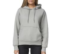 Smith & Solo Sweat à capuche pour femme Pull à capuche en coton à manches longues avec capuche pull à col rond coupe ajustée loisirs sport à manches longues sweat à capuche pull streetwear gris L