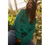 Smith & Soul Smith & Soul Green Crochet Button Through Cardigan