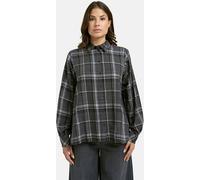 Smith & Soul Smith & Soul Grey Checked Shirt Collar Blouse
