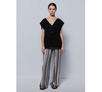 Smith & Soul Smith & Soul Natural Striped Crochet Jersey Trousers