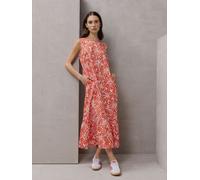 Smith & Soul Smith & Soul Orange Sleeveless Dress With Volant Hem Orange Large