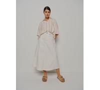 Smith & Soul Smith & Soul White Denim Midi Skirt White X-Large