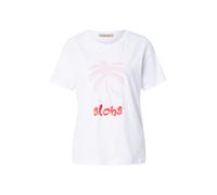 Smith&Soul T-shirt rose / rouge orangé / blanc, Taille XS