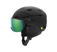 Smith - Casque de ski/snowboard à visière - Survey Jr MIPS Eu Matte Black Green Mirror - Taille Enfant 48-56 cm - Noir Noir 48-56 cm