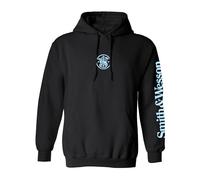 Smith & Wesson Sweat à capuche sous licence officielle pour homme, pull à manches longues avec logo graphique sur les bras et la poitrine