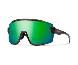 Smith - Wildcat ChromaPop Photochromic Mirror S3 + S0 - Lunettes vélo - matte tortoise / green mirror + clear
