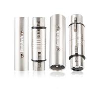 Smithok Lot de 4 connecteurs XLR, 2 coupleurs mâles vers mâles et 2 Femelles vers Femelles, pour mixeurs, Microphones et amplificateurs