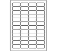 SmithPackaging A4 Lot de 100 feuilles d'étiquettes d'adresse, 48 étiquettes par feuille, 45,7 x 21,2 mm, 4800 étiquettes