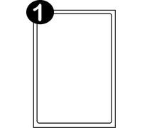 SmithPackaging Lot de 100 étiquettes d'adresse autocollantes A4, 1 étiquette par feuille, 100 feuilles, 199,6 x 289,1 mm