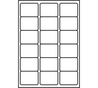 SmithPackaging Lot de 1800 étiquettes d'adresse autocollantes A4, 18 étiquettes par feuille, 100 feuilles, 63,5 x 46,6 mm