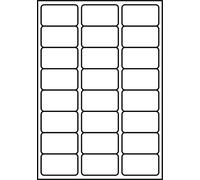 SmithPackaging Lot de 2400 étiquettes d'adresse autocollantes A4, 24 étiquettes par feuille, 100 feuilles, 63,5 x 33,9 mm