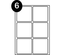 SmithPackaging Lot de 600 étiquettes d'adresse autocollantes A4, 6 étiquettes par feuille, 100 feuilles, 99,1 x 93,1 mm