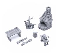 Smithy Tools - Terrain DND compatible avec Donjons et Dragons, jeu de guerre miniature de 28 mm, RPG de table, paysage de jeu de guerre