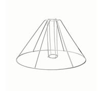 SMITS Armature Abat-Jour Blanc plastifiziert, Ø O. 10 cm, Ø 50 cm, H 21 cm