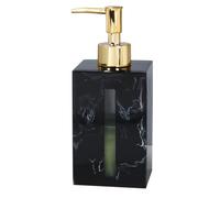 SMIXLVY Distributeur De Savon pour Salle De Bain avec Pompe en Métal 500 ML Distributeur Liquide Vaisselle pour Plan de Travail, flacon pompe à poussoir, Pousse Mousse Distributeur À Pompe Vide (Nero)