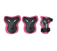 SMJ sport Kit de Protection pour Enfants pour Enfants Spots-P003 Noir et Rose XS