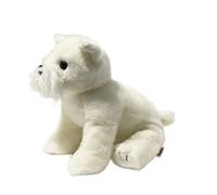 SMJWH Adorable Chien Westie en Peluche - Peluche réaliste West Highland White Terrier - Poupée Chiot Douce - Cadeau for Animal de Compagnie
